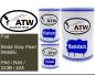 Preview: Fiat, Moda Gray Pearl Metallic, PA5 / RA5 / 243B / 42A: 500ml Lackdose + 500ml Klarlack + 250ml Härter - Set, von ATW Autoteile West.